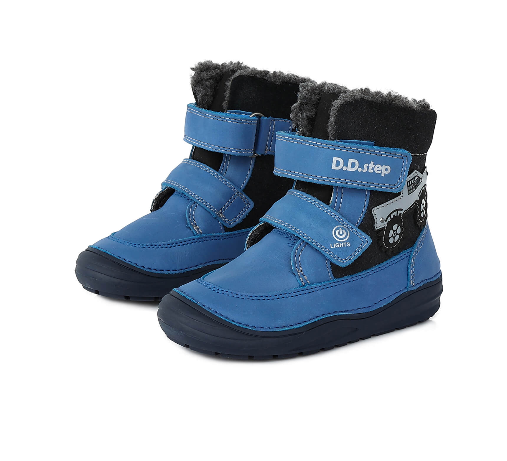 Зимние кожаные LED ботинки | D.D.Step LED | W071-32A-W — изображение 2